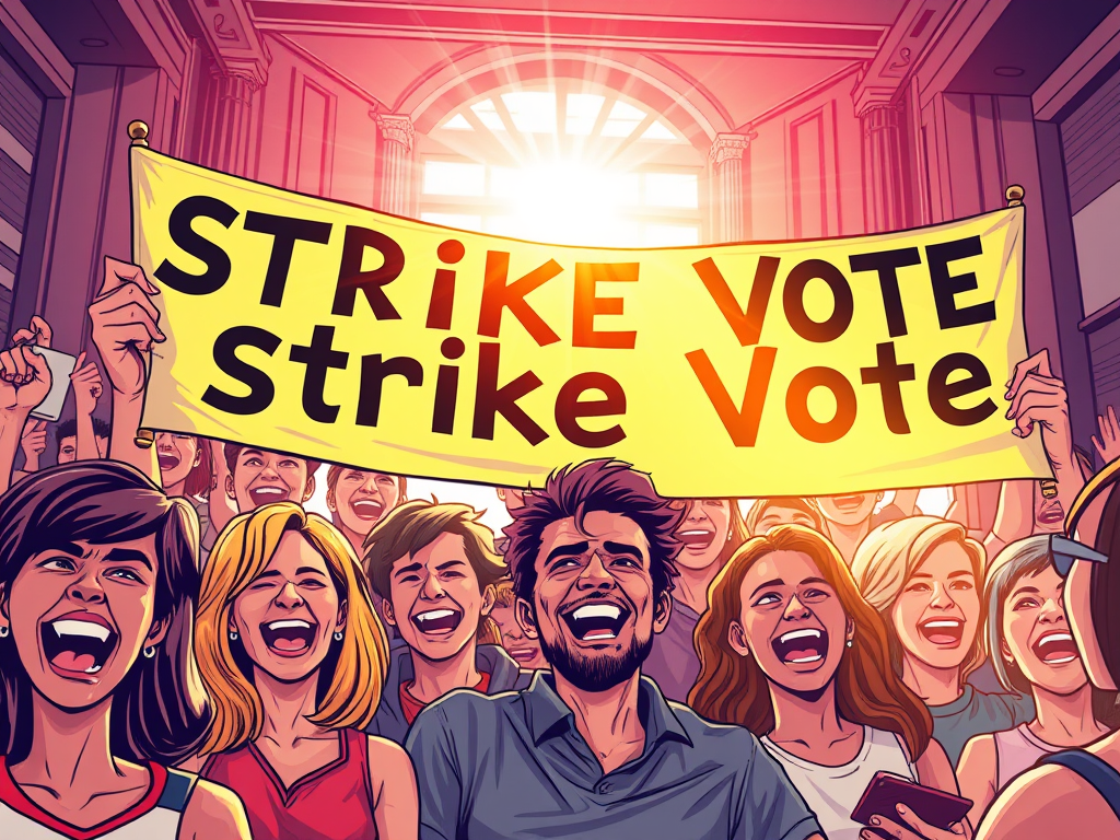 Spell Vote Derby votes for industrial action – University of Derby